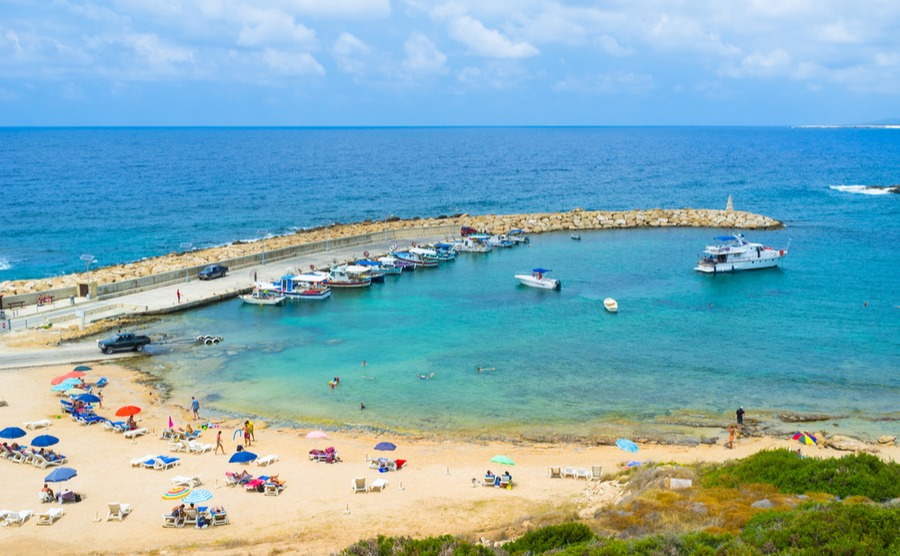 Peyia's beautiful beaches make it popular for expats | Winter sun in Cyprus