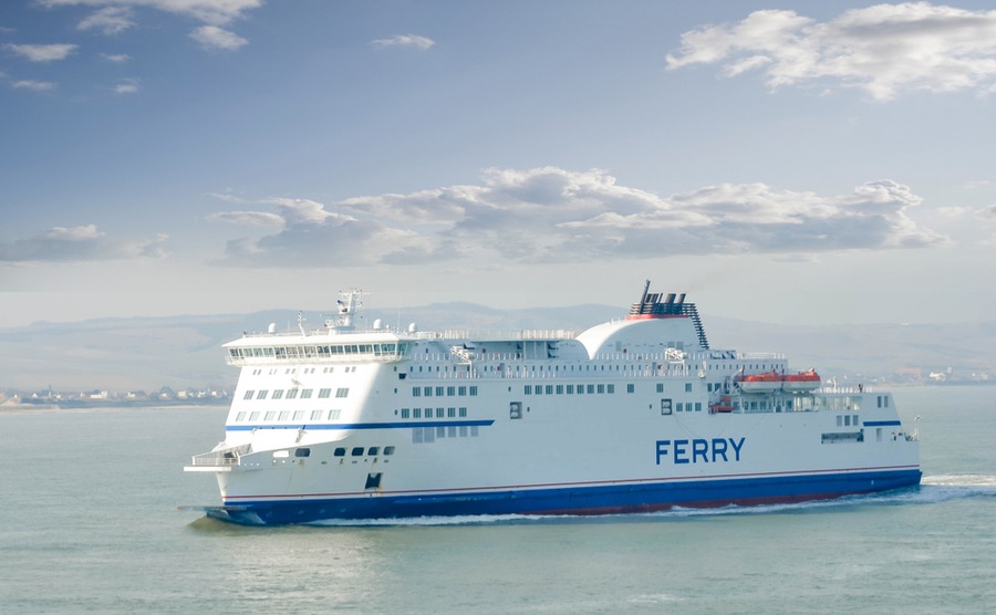 The ferry is a pleasant and green way to travel to France.