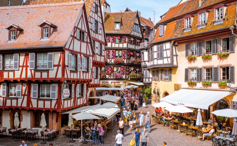 London to Colmar can take as little as 5hrs 20 in a train! RossHelen / Shutterstock.com